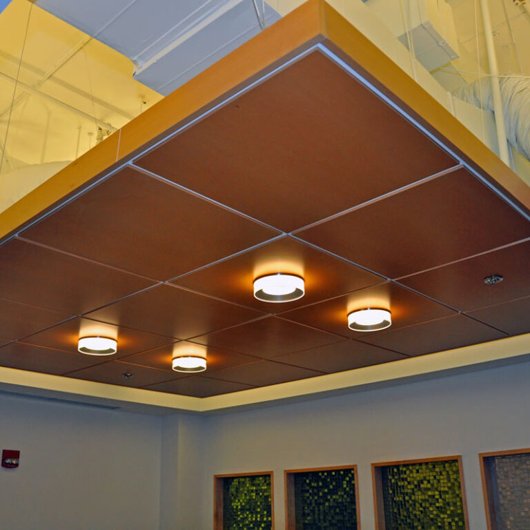 Woodworks Vector ceiling systems, Armstrong Soundscape Clouds