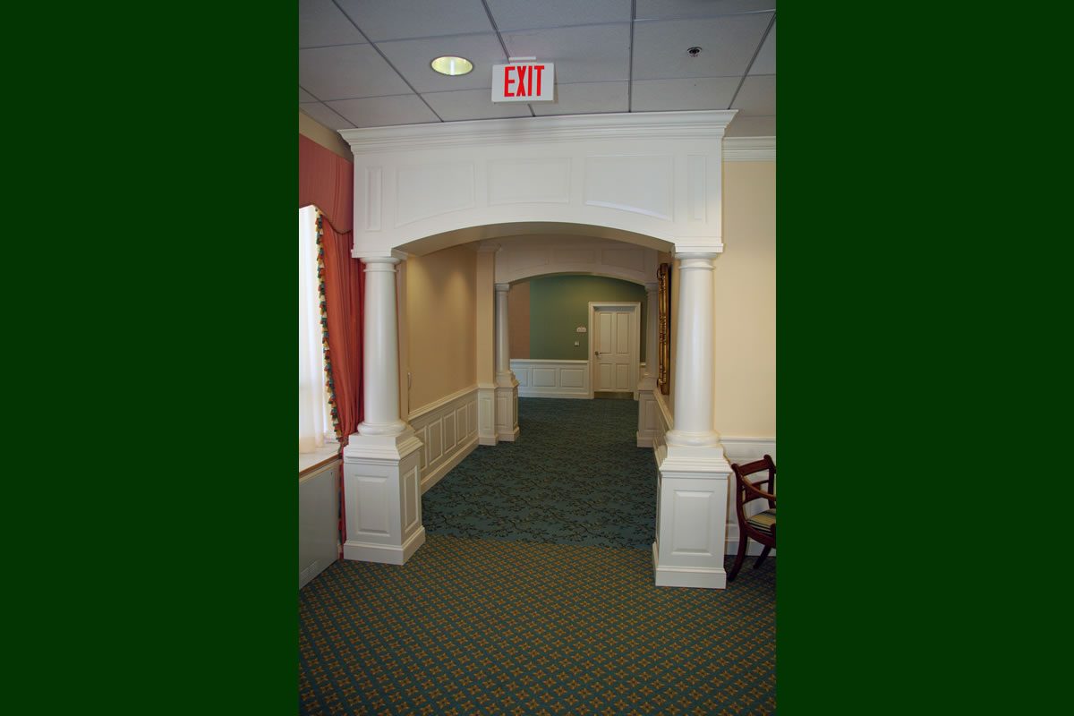 Entrance to newly renovated Anne Lee Room 4 at Goodwin House