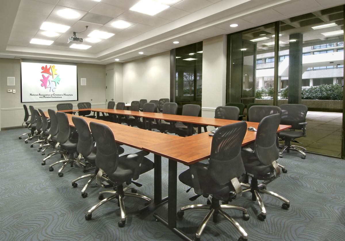 Newly renovated conference room with multi-media capabilities