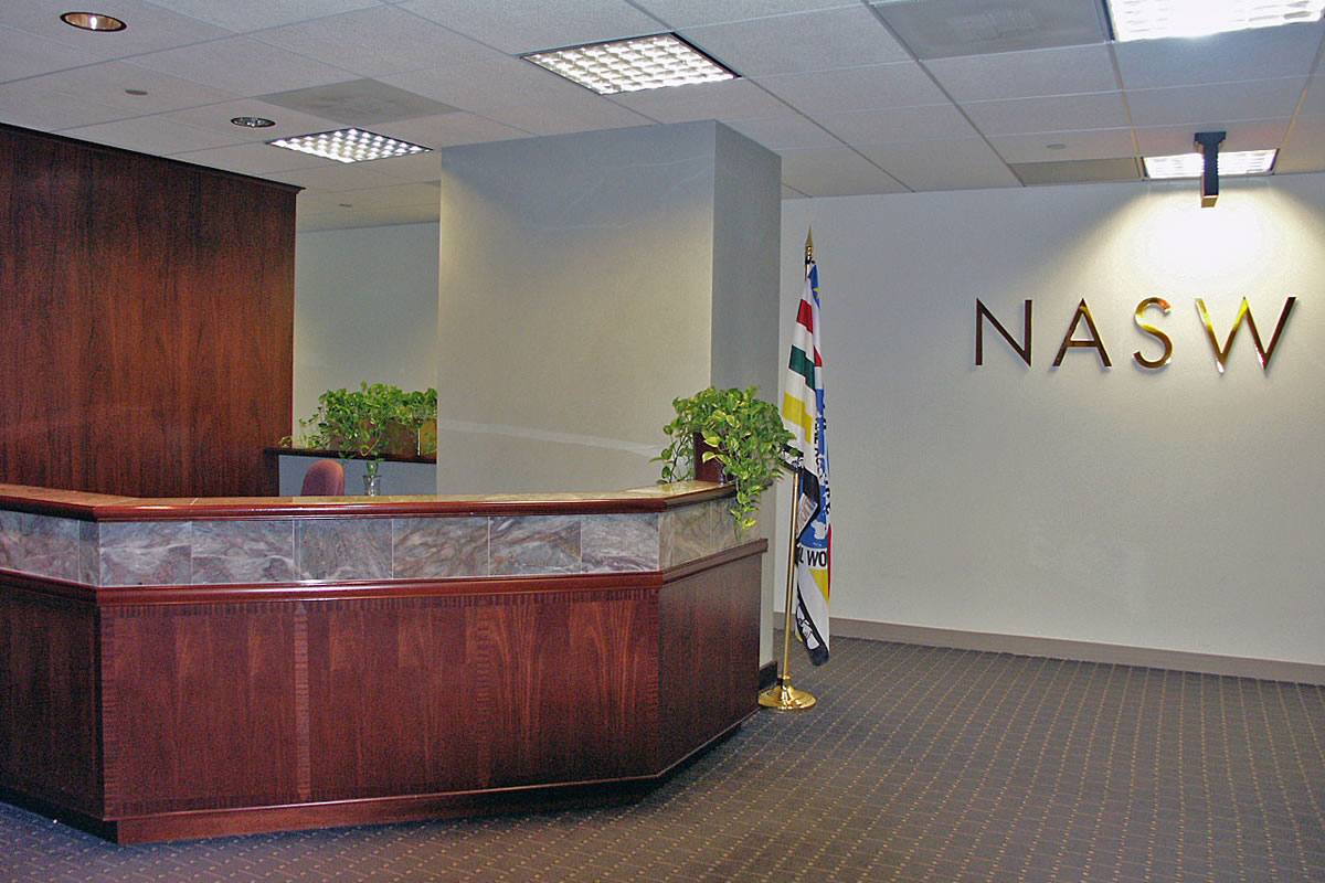 Newly renovated lobby for NASW