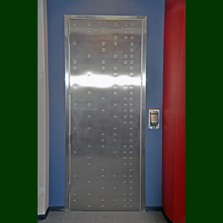 ODIN_0244a Forms+Surfaces custom stainless steel door as element of build out by Cypress Contracting