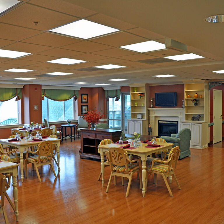 Riderwood0095 Public dining room renovations at Riderwood living facility