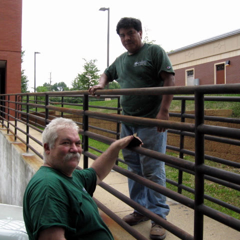 Cypress Contracting full-time staff performs service work.