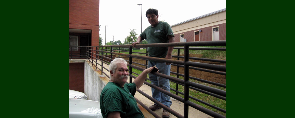 Cypress Contracting full-time staff performs service work.