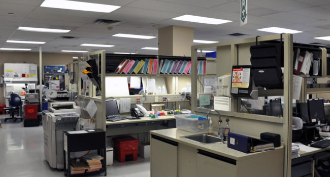 Cypress Contracting performed a multi-phased renovation to the main lab at Shady Grove Hospital
